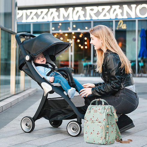 Backpack Backpack Diaper Bags for Mom Dad Baby Care Bag Maternity Nappy Bags for Boys Girls Large Green Paaleras para