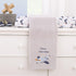 NOJO Little Love Soar High Little One Gray and Light Blue Airplane Super Soft Baby Blanket