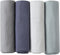 POMISO Muslin Swaddle Blankets for Boys & Girls, Newborn Receiving Blankets, 4