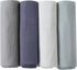 POMISO Muslin Swaddle Blankets for Boys & Girls, Newborn Receiving Blankets, 4