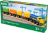 BRIO 33982 Three-Wagon Cargo Train - Kid-Friendly Wooden Toy Train, Engaging Play Experience, Compatible with All