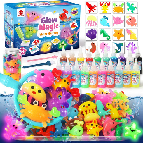 Mocoosy Magic Water Elf Toy Kit for Kids, Glow in the Dark