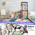 1) Trycooling Stuffed Animal Storage Zoo Stuffed Animal Holder Space Save Vertical Stuffed Animals Storage PVC