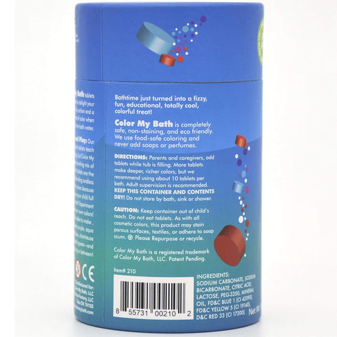 300 Count Original Fizzy Color Changing Tablets, Non Toxic, Eco-Friendly Bathtime Activity for Kids