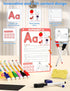 Educational Workbook for Preschool Learning Activities, 62 Reusable Pages for Kids, Number Letter Tracing