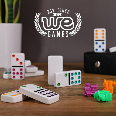 Set Premium Double Twelve Mexican Train Dominoes