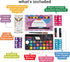 24 Incraftables Non-Toxic Water-Based Face Paint Kit Colors with Brushes, Stencils & Glitter for DIY Art, Cosplay