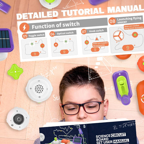 150 14 3 4 5 6 7 8 9 10 11 12 Science Kits for Kids - STEM Kits for Kids, Electronics Exploration Kit, Over Projects