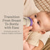 11 4 Count, Lansinoh Anti-Colic Baby Bottles, BPA-Free Plastic, Ounces, Fast Flow Nipples (Size F), Breastfeeding