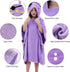 2-6 27.5"X 27.5"(Bird) MICHLEY Hooded Baby Towel Unisex Beach Bath Poncho, Soft Cotton Animal Kids Bathrobe for Years