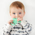 PrimaStella Silicone Cactus Teethers for Infants, BPA Free, Baby Teether Toy Set of 2 - Green & Neo Mint