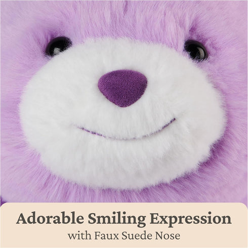 1 10 GUND Original Snuffles Teddy Bear, Stuffed Animal Plush Toy for Ages and Up, Purple