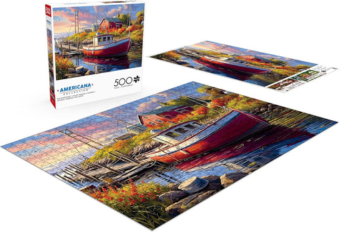 Buffalo Games - Imagine It Images - 500 Piece Jigsaw Puzzle for Adults - Old Boathouse