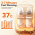 24H Bear Bottle Warmer, Baby Double Bottles Heater Breastmilk Food Warmer for New Born Twins, with Temp Control Water