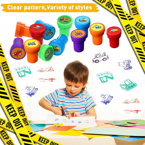 244 Set 24 Capoda Pcs Construction Birthday Party Favors for Guests Include Mini Truck Toys Goodie Bags & Construction