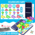Set 30pcs, 3-5 4-8 Mini Magnetic Tiles Travel with Case Mini Travel Magnet Tiles, Portable Travel Size Magnetic Tiles