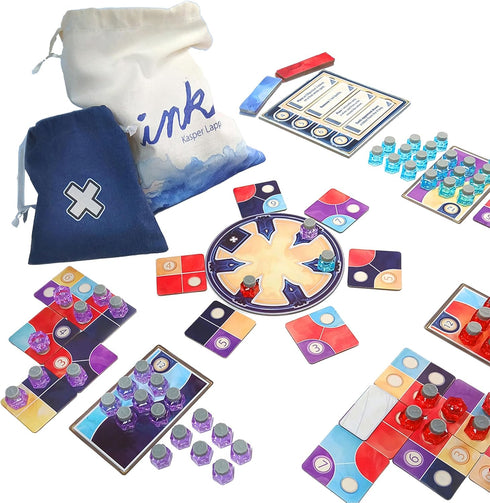8+, 1-4 30-60 Ink Board Game - Create Stunning Paintings, Art-Themed Strategy Game for Families, Kids & Adults, Ages