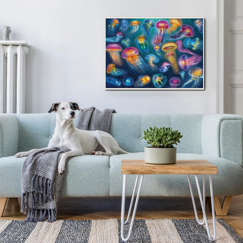 Magical Jellyfish Puzzle - 1000 Piece Puzzles for Adults - Colorful Jellyfish Jigsaw Puzzles