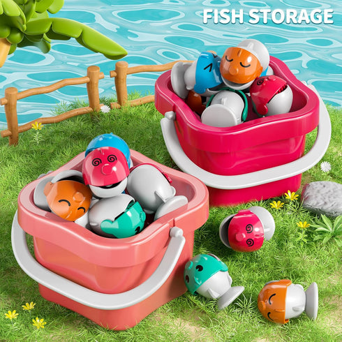 WATUDOU 3-5, 70 3-5, 3 4 5 6 7 8 Magnetic Fishing Game for Kids Toddlers pcs Fishing Toys for Kids Toddlers Table Toys
