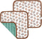 Copper Pearl Baby Security Blanket Set of 2 - Portable Size for