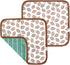 Copper Pearl Baby Security Blanket Set of 2 - Portable Size for