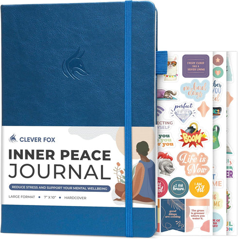 Clever Fox Inner Peace Journal Guided Stress & Anxiety Relief Journal with