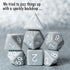 These Dice are Dull, Sir GameAlot Set of 7 Boring Polyhedral Dice for Dungeons and Dragons and RPG