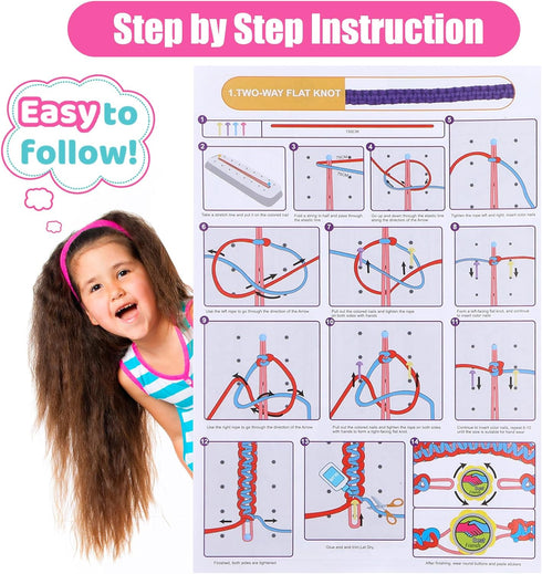 8-12 7 8 9 10 11 GILI Friendship Bracelet Making Kit for Girls Age DIY Arts and Crafts Toys Best Christmas Birthday