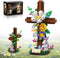 HiDectee Christian Cross Flower Building Set - Jesus Botanical Lily Cross with Bible