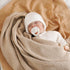 Neiwech 30x40 Inch Organic Cotton Baby Blanket Knit Soft Receiving Swaddling Crib Nursery Blankets for Newborns Infants
