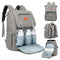 KeaBabies Baby Diaper Bag Backpack with Changing Pad - Waterproof Baby Bag