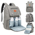 KeaBabies Baby Diaper Bag Backpack with Changing Pad - Waterproof Baby Bag