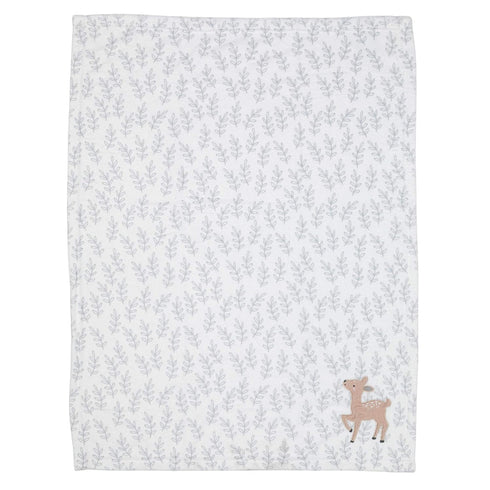Bedtime Originals Deer Park Baby Blanket, White by Bedtime Originals