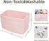 15X10X9.3" 3 pack Cotton Rope storage Basket Bins Woven Basket for Organizing Shelves Rectangle Decorative Baskets