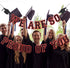 2025 Graduation Banner Party Decorations, Red and Black, We are So Proud of You Congratulations Banner for High School