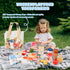 Set, 3+ Wooden Play Food Wooden Food for Play Kitchen, Wood Food Toys with Storage Bag, Play Kitchen Accessories, Gift