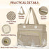 RAINSMORE Diaper Bag Tote, Large Diaper Baby Bag Waterproof Multifunctional Diaper Bag with Pacifier Case & Changing