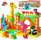 65 PCS Magnetic Blocks Set, 1" Magnet Building Blocks with Toy Eyes