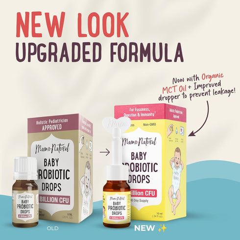 Immune 10 4 Mama Natural Baby Probiotic Drops | Pediatrician-Approved Infant Probiotic Colic Drops Infant Gas