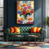 1000 27.5" 19.7" Piece Puzzle for Adults, Colorful Mixed Rose Bouquet Jigsaw Puzzle with Letters on Back for Family