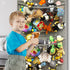 Honeyera Storage for Stuffed Animals, Over Door Organizer for Baby Accessories and Toy Plush Storage (Gray)