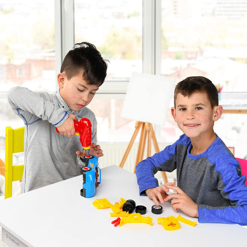 Play22 30 Pcs Take Apart Racing Car Set, Build Your Own Car with Drill, Engine Sounds & Lights, Ages 3+
