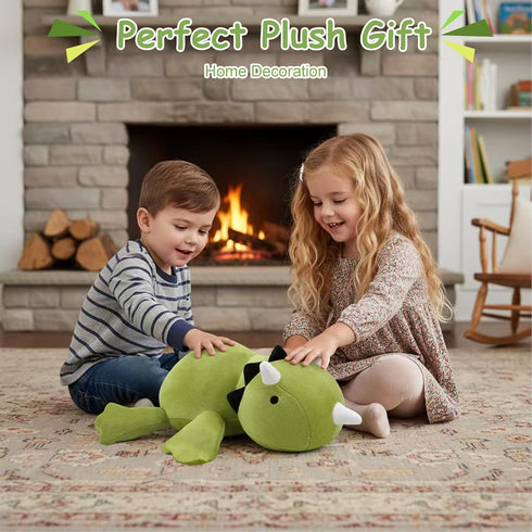 13.8 Inch, 1.6 Lbs SQEQE Weighted Dinosaur Plush, Weighted Dinosaur Stuffed Animal, Dino Plushies Pillow Toy Gift