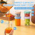 6 Pack 4 8 oz 100% DRKIO Glass Baby Food Storage Containers - & Baby Food Jars with Lids Baby Food Maker Microwave