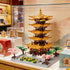 Set 14+ 2200 JXRLMB Chinese Ancient Famous Architecture Micro Building Blocks for Adults Yellow Crane Tower with Sakura