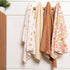 Gerber Unisex Baby 100% Cotton Flannel Receiving Blankets, 30x30 Inches (Pack of 4), Retro Floral