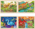 OGYZW 4-6, 4 Packs 24 3-5, Puzzles for Kids Ages Dinosaur Wooden Puzzles, Pieces Puzzles for Kids Ages Preschool