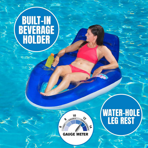 Swimming Poolmaster Water Pop Deluxe Pool and Beach Float Lounge