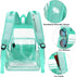 Clear Diaper Bag Backpack for Baby Girls Boys, Nappy Changing Bags for Women (Mint Green)