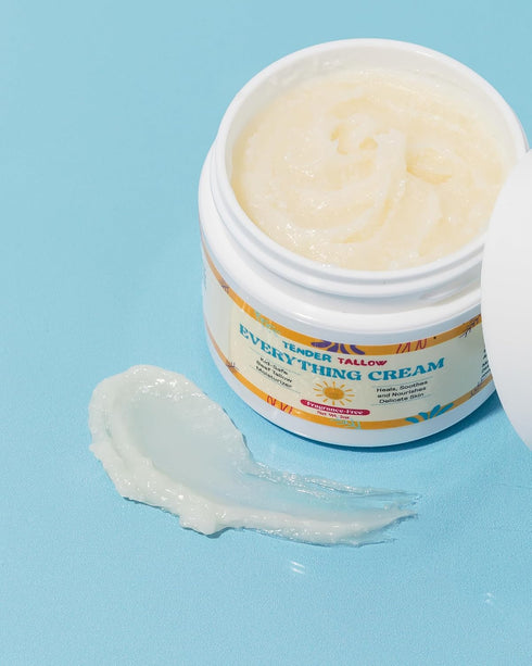 Tender Tallow 100% 2oz Grass-Fed Beef Tallow Balm for Skincare Natural Tallow Cream for Babies, Kids & Newborns Gentle